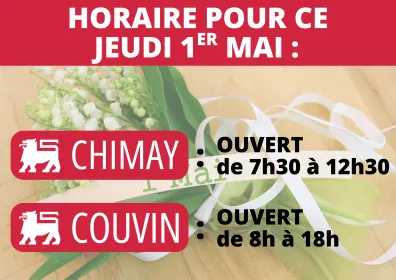 🛒 Même le 1er mai, on est là pour vous !